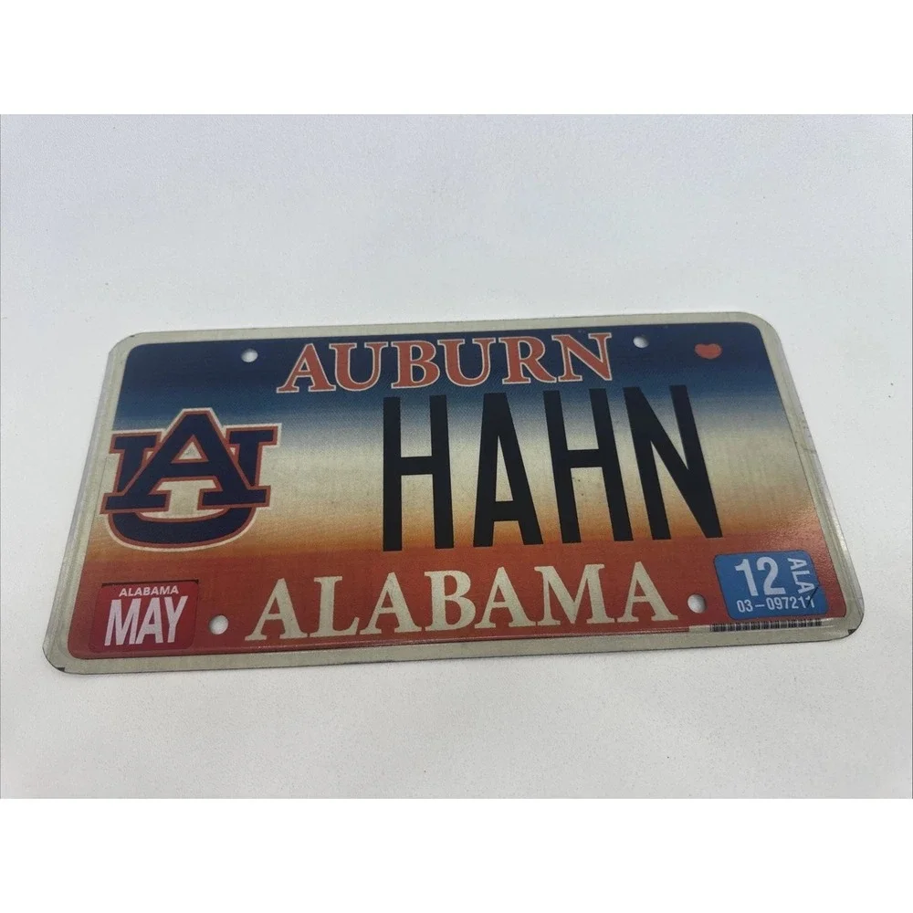 University of Auburn Alabama license plate